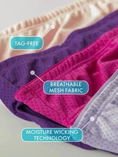 10 pack Fruit of the Loom Breathable Micro-Mesh HIPSTER Brief Size - 11 or 13