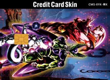 DBZ Villain Holographic Credit Card Sticker Skin Film Pre-Cut Decal Size 8.5 X 5