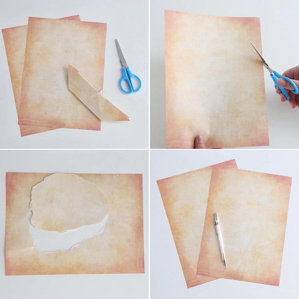 60 Blatt A4 Pergamentpapier für Kalligraphie & Druck - Vintage Briefpapier - Bild 3 von 4