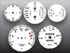 White Face Gauges for 1974-1977 Porsche 911 911S 150 Mph
