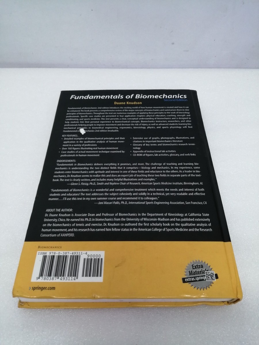 FUNDAMENTALS OF BIOMECHANICS By Duane Knudson 9780387493114| eBay