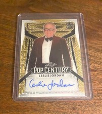 LESLIE JORDAN 2023 Leaf Pop Century Base Autograph Gold Holo Parallel #'d 1/1