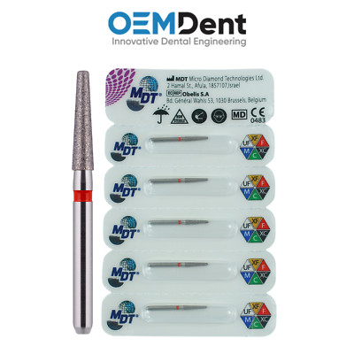MDT FG Diamond Burs Round Edge Taper 546R Crown Prep Contouring Restorations