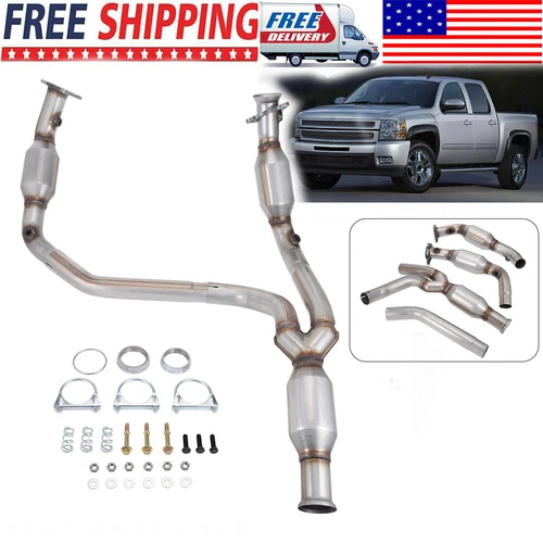 Y Pipe With Catalytic Converters for Chevy Silverado GMC Sierra 1500 2009-2013