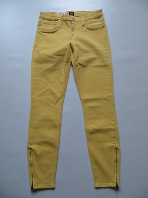 Lee SCARLETT Skinny Jeans Hose W 28 /L 33 NEU ! Gelb Yellow Cropped Denim KULT !