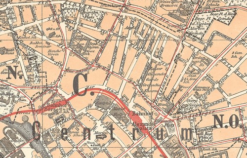 Berlin Historical City Map from 1897, Alexius Kießling, Vintage Print Poster - Picture 2 of 2
