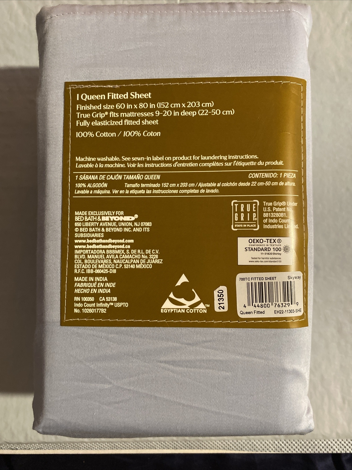 Everhome 700 TC Egyptian Cotton Queen Fitted Sheet (Skyway) eBay