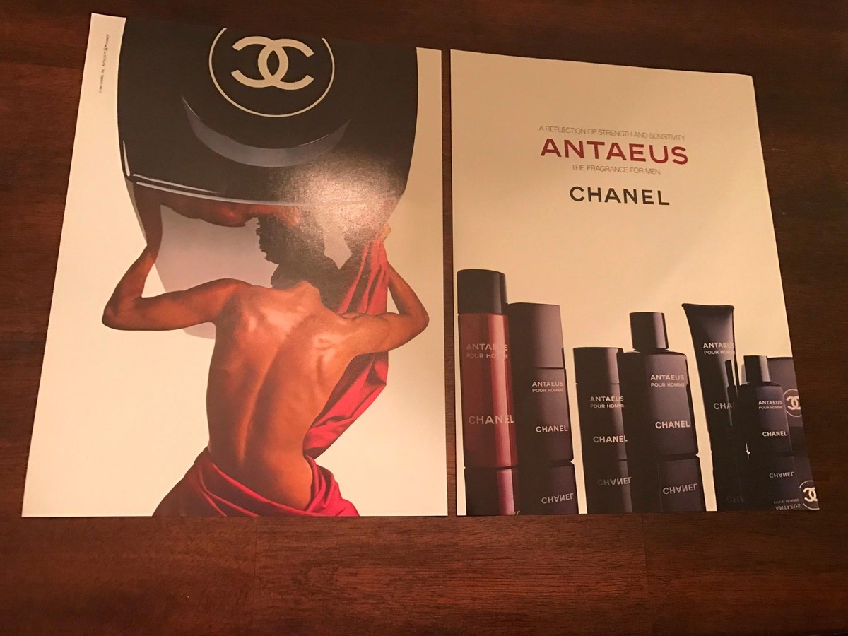 1984 VINTAGE 2PG PRINT ART Ad FOR CHANEL ANTAEUS FRAGRANCE