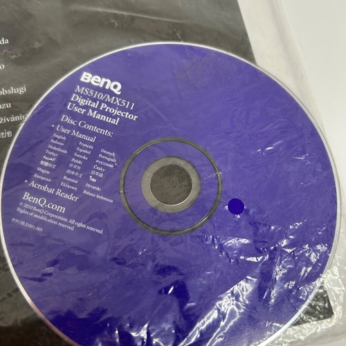 Benq MS510/MX511 Digitale Kurzanleitung & CD-ROM Handbuch - Bild 4 von 4