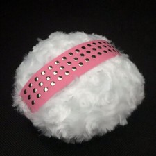 Body Powder Talcum Applicator PUFF Large 5β White Pink Gold Studded Made In USA