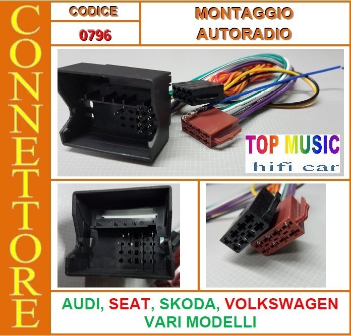 Connettore autoradio Volkswagen Crafter fino al 2017