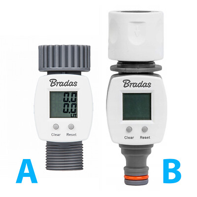 Easy Connection Digitaler WASSER- & KRAFTSTOFFZÄHLER Click-Lock Armaturen Maße bis 1000L