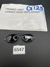 Vintage Chaps 52 Cat Eye Metal Oval Clip-On Sunglasses Eyeglasses Frames G123