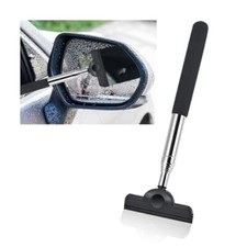 Car Side Mirror Squeegee, Retractable Vehicle Window Rearview Mirror Wiper,