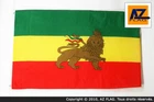 ETHIOPIA WITH LION  FLAG 2' x 3' - LION OF JUDAH ETHIOPIAN FLAGS 60 x 90 cm - BA