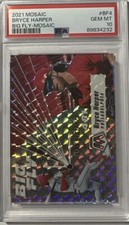 Bryce Harper 2021 Panini Mosaic Big Fly #BF4 Big Fly Mosaic PSA 10 Free Ship