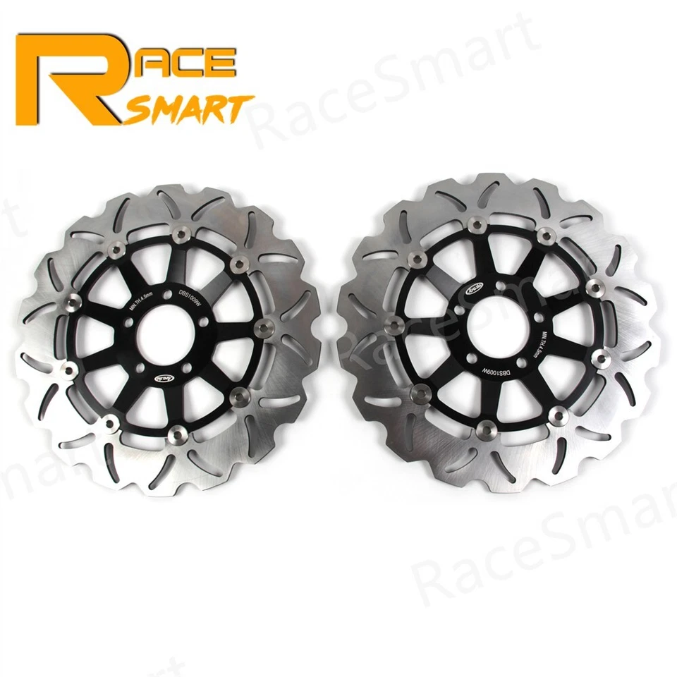 Rotores de disco de freno delanteros traseros para Kawasaki ZRX1100 1999 2000 ZRX1200 2001 - 2006 Foto 3 de 4
