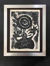 🔥Joan Miro | Vintage 1958 Signed | Mounted & Framed Offset Lithograph 