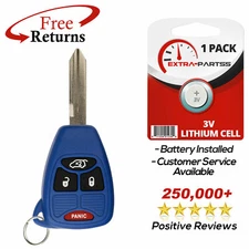 Remote Key Fob 4btn Blue for 2005 2006 2007 Jeep Liberty