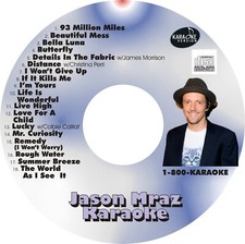 CUSTOM KARAOKE JASON MRAZ 18 GREAT SONG cdg CD G HARD-TO-FIND REMEDY LUCKY MORE