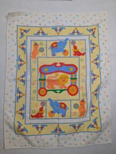 Baby Crib Quilted Blanket Circus Theme Quilt