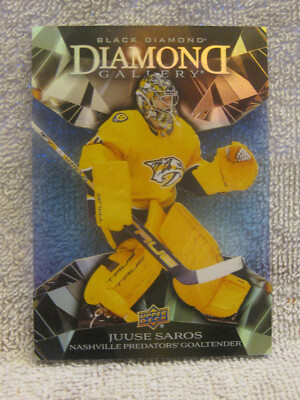 Juuse Saros 2023-24 Black Diamond Gallery Acetate #DG-JS Nashville Predators