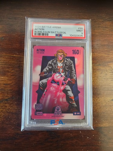 2024 Bo Jackson Battle Arena Action Jackson Holliday Bubblegum Battlefoil PSA 9