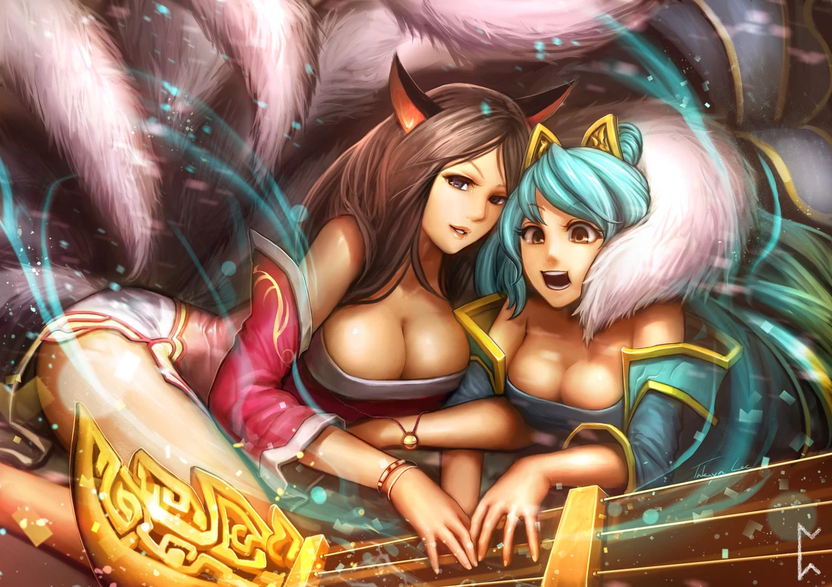 league of legends sona ahri big boobs video Custom Playmat Mat 5330 | eBay