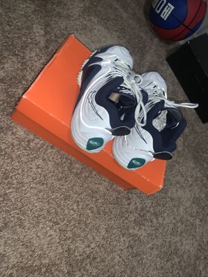 Size 9.5 - Nike Air Zoom Flight Five 2008 White Midnight Navy for