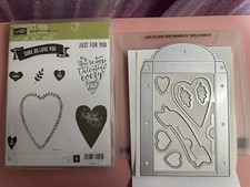 Stampin' Up SURE DO LOVE Stamp Set  LOTS OF LOVE BOX Framelits Dies