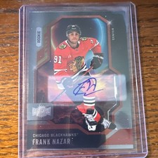 Upper Deck Skybox Metal Universe Rookie Autograph Frank Nazar #111 Blackhawks