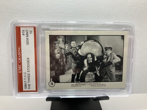 The Three Stooges 1989 TV Show FTCC Card #19 GRADED 10