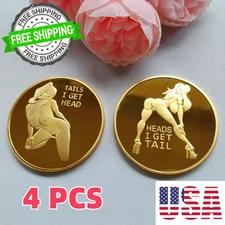 4 x Sexy Lady Challenge Coin!Novelty Gift for Men,Collectors.Free Shipping