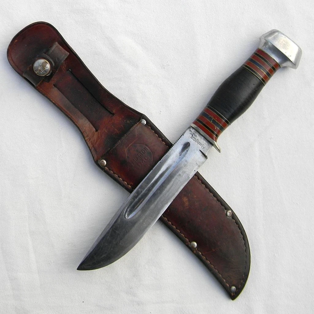 Remington Plain Leather Handle Collectible Vintage Factory