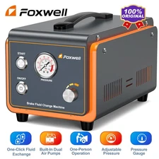 FOXWELL RT1000 Brake Fluid Bleeder Kit Machine Brake System Bleeding Exchanger
