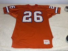 Authentic Bobby Humphrey Orange Denver Broncos Wilson NFL Jersey Mens 42 1989