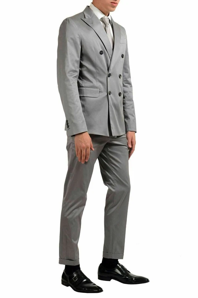 Traje de Hombre Dsquared2 "Napoli" Gris Doble Pecho US 38 IT 48 Foto 2 de 4