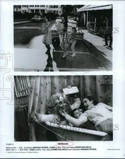 1990 Press Photo Winona Ryder, Cher & Christina Ricci in "Mermaids." - lrp32987