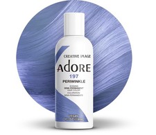  3 Pack Adore Semi Permanent Hair Dye Color 4oz  197 Peri Winkle 