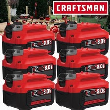 For Craftsman V20 Battery 20 Volt 8.0Ah Lithium Ion 20V CMCB205 CMCB204 CMCB202
