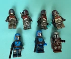 LEGO Star Wars Mandalorian Minifigure Lot of 7 Assorted Characters