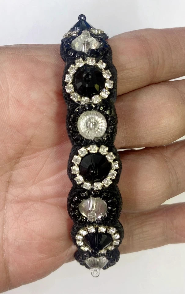 HSN Deepa By Deepa Gurnani Black Color Mallorie Large Stone Bracelet - Image 3 of 4