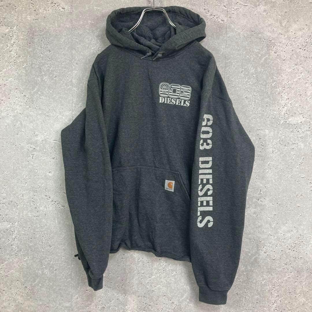 Carhartt Corporate Logo Print 603 Diesel Sweatshirt Parka Old Clothes M thumbnail 8
