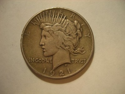 1921 Peace Dollar #624