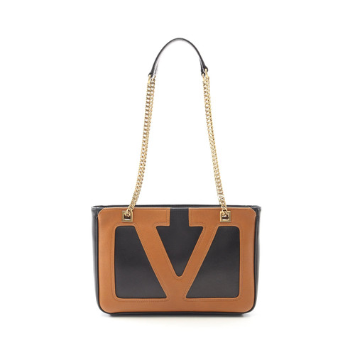 VALENTINO SMALL VIVA SUPERSTAR Shoulder Bag Black Leather #RCB053