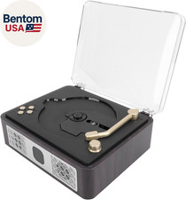 Retro Vintage CD Player with Bluetooth 5.0 Dual Speakers Rechargeable 3600Mah Ba