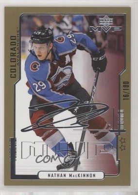 2020-21 Upper Deck MVP 20th Anniversary 2nd Star 16/100 Nathan MacKinnon #3 a2v