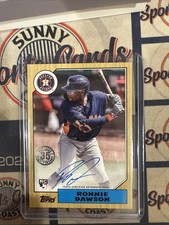2022 Topps Update Ronnie Dawson Auto 1987 Topps #87BA-RDA Houston Astros