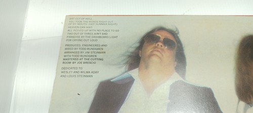 Meat Loaf Bat Out Of Hell Record Vinyl Lp Aus 1977 Epic – ELPS 3860 - Picture 4 of 11