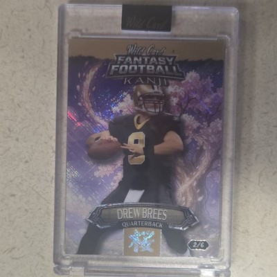 Wild Card Fantasy Football Kanji 2026 Drew Brees New Orleans Saints #2/6